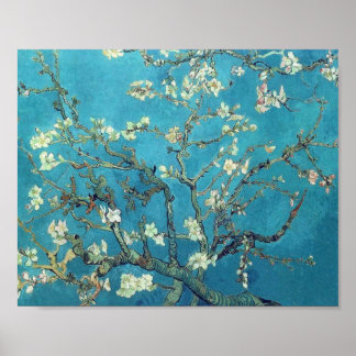 Poster Branches avec Fleur d'Amandes - Van Gogh