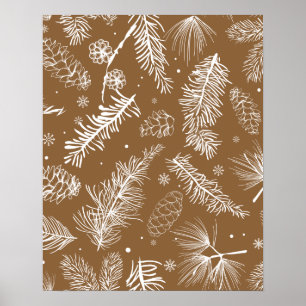 Poster Branches et pin 3