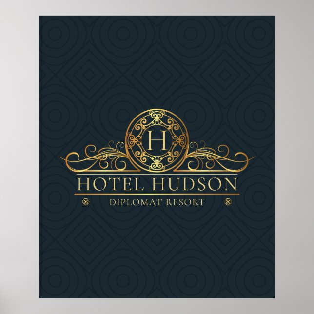 Poster Branding Hotel de luxe (Devant)