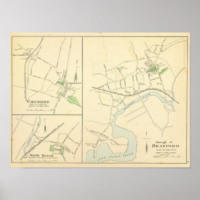 Poster Branford, Cheshire, N Haven (Devant)