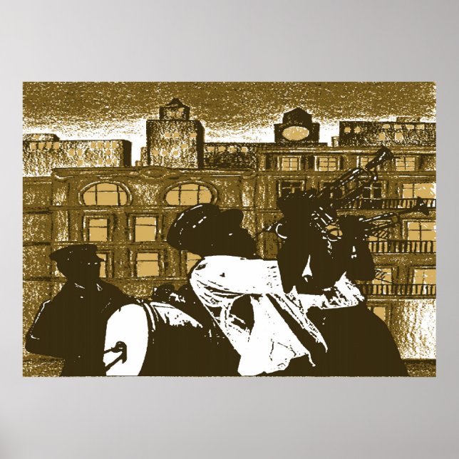 Poster Brass Band, Nouvelle-Orléans (Devant)