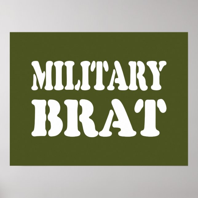 POSTER BRAT MILITAIRE (Devant)