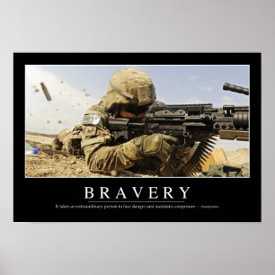 Poster Bravoure : Citation inspirée