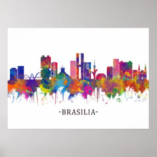 Poster Brazil Skyline