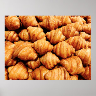 Poster Bread background / Bread is a staple food prepared