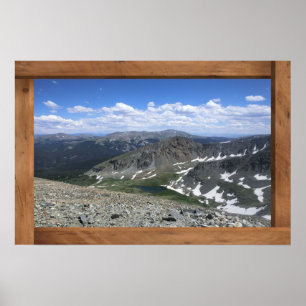 Poster Breckenridge Colorado neige rochers