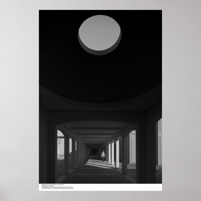 Poster Breezeway, Dome and Small Figure, février 1967 (Devant)