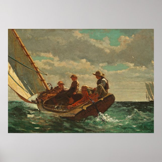 Poster Breezing Up (A Fair Wind) 1873-76 (Devant)