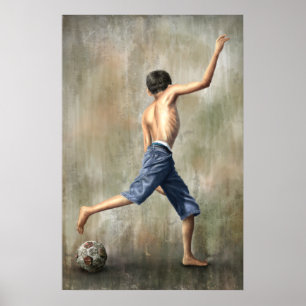 Poster Brésil 2014 Le soccer du désir Art par Jackie Liao