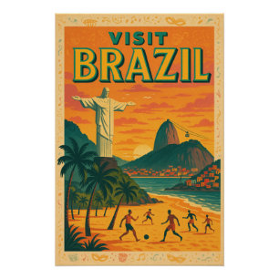 Poster Brésil - Terre de Samba & Soleil