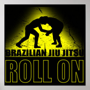 Poster Brésilien Jiu Jitsu - petit pain sur l'affiche