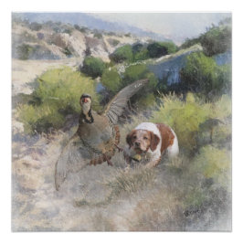 Poster Bretagne Espagnol chasse perdrix chukar, Art