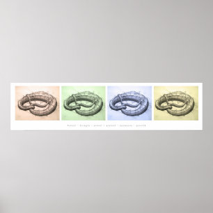 Poster Bretzels colorés