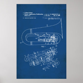 Poster Brevet américain - Tuba
