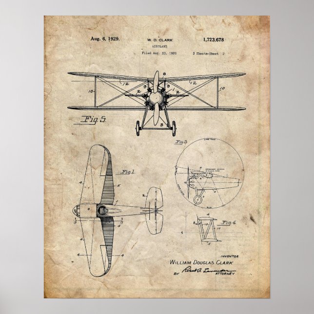 Poster Brevet d'avion (Devant)
