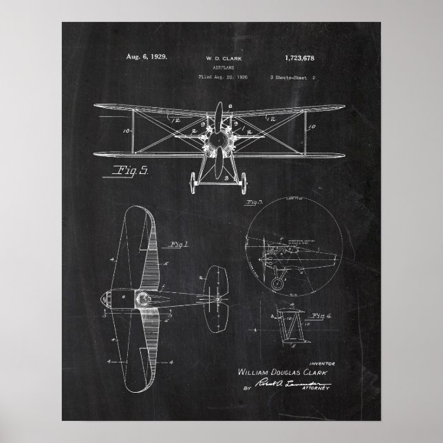 Poster Brevet d'avion (Devant)