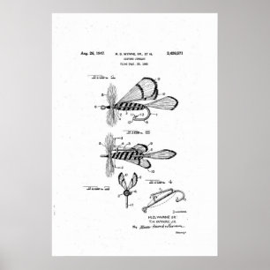 Poster brevet de bijouterie fantaisie/mouche sèche de