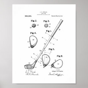 Poster Brevet de club de golf