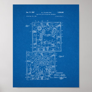 Poster Brevet de jeu de société de souricière à cla