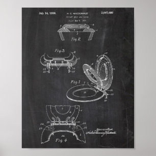 Poster Brevet de petit pain de papier hygiénique