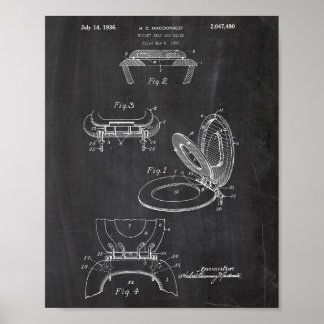 Poster Brevet de rouleau de papier toilette
