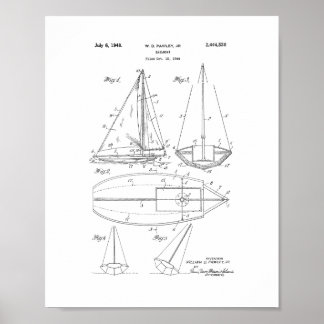 Poster Brevet de voilier