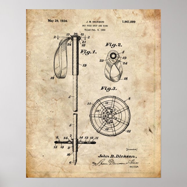 Poster Brevet Ski (Devant)