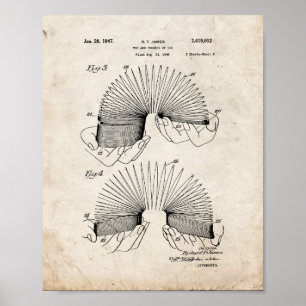 Poster Brevet Slinky - Vieux look