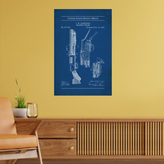 Poster Brevet US 577281 - Pump Action Shotgun 1897