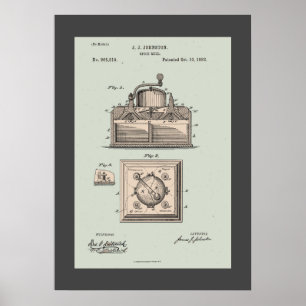 Poster Brevet vintage Spice Mill