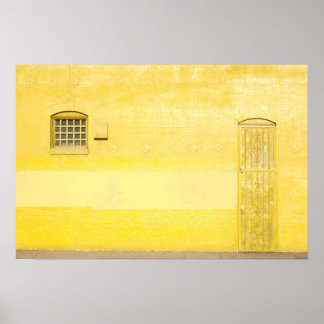 Poster Brick jaune