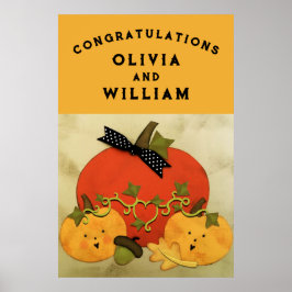 Poster Bridal Shower Wedding Congrats