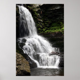 Poster Bridal Veil Falls - Bushkill Falls Pennsylvanie