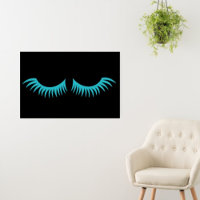 BRIDE CO Darling Turquoise Blue Eyelashes Party