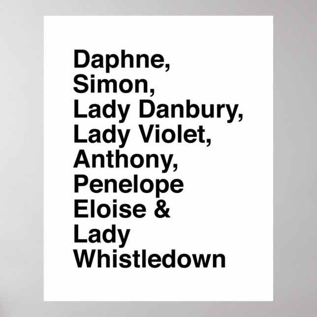 Poster Bridgerton (Devant)