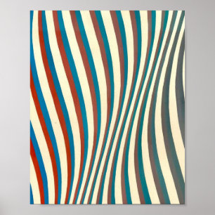 Poster Bridget Riley peinture abstraite