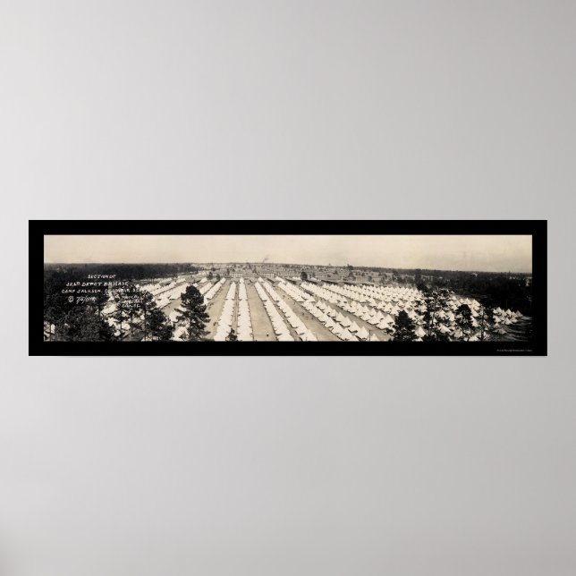 Poster Brigade Camp Jackson Photo 1918 (Devant)