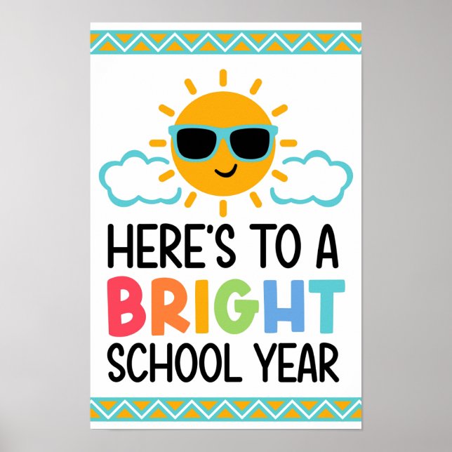 Poster Bright & Bold School Year Starter (Devant)