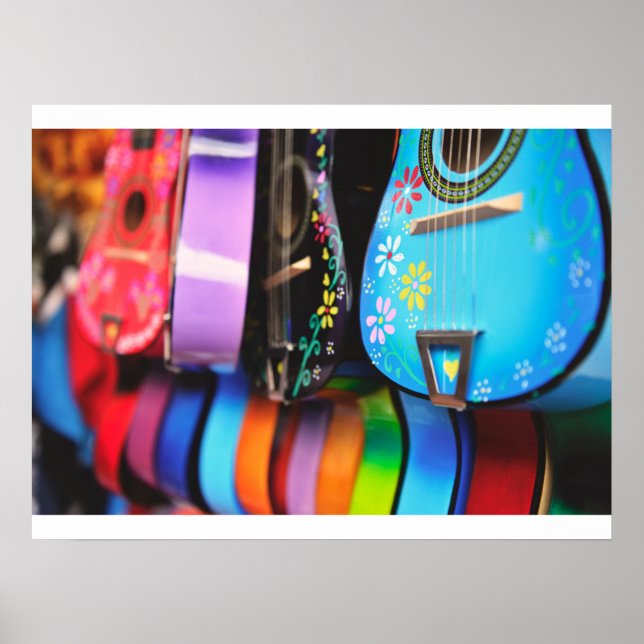 Poster Bright Festive Musical Guitares (Devant)