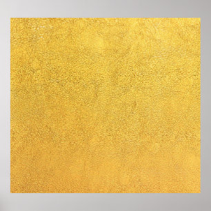 Poster Bright Gold Leather : Arrière - plan texturé