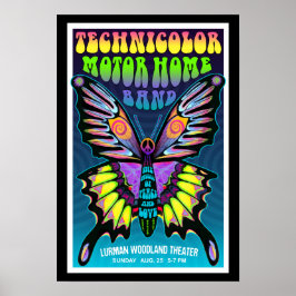Poster Bright TMH Psychedelic Butterfly Lurman Concert