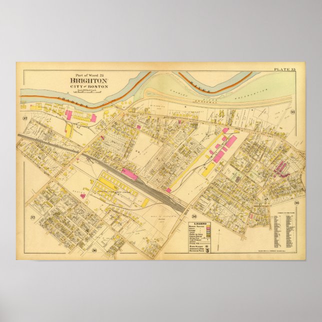 Poster Brighton, Massachusettes 2 (Devant)