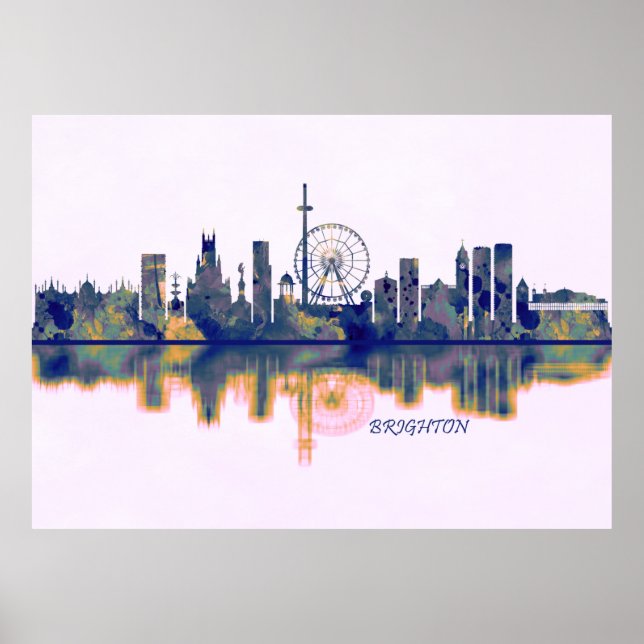 Poster Brighton Skyline (Devant)