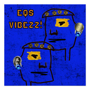 Poster brillant 3D EQ VIBEZZ !