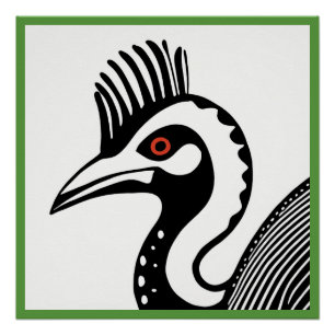 Poster brillant Cassowary