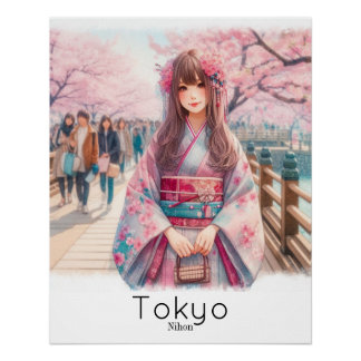 Póster brillante Tokyo Poster