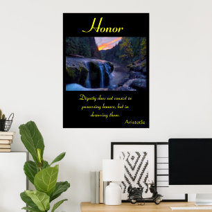 Poster Brillants d’honneur sous le rayonnement apaisant d