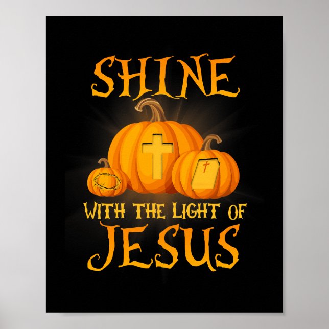 Poster Brille Avec La Lumière De Jésus Christian Hallowee (Devant)