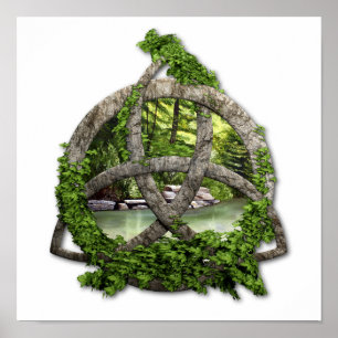 Poster Brin de trinité celtique en pierre