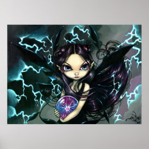 Poster Bringer of Lightning ART IMPRIMER Storm Fairy